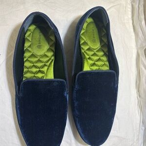 Birdies Midnight Blue Velvet Men's Loafers